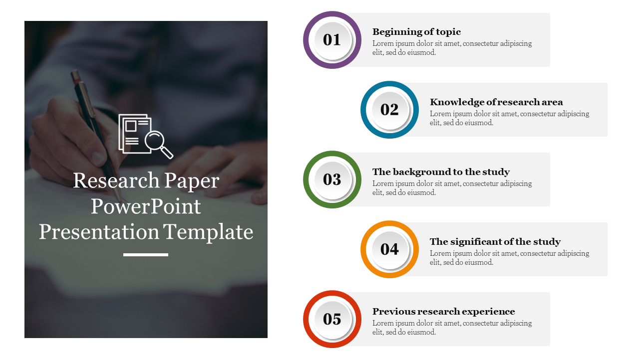 Research Paper PowerPoint Presentation Template